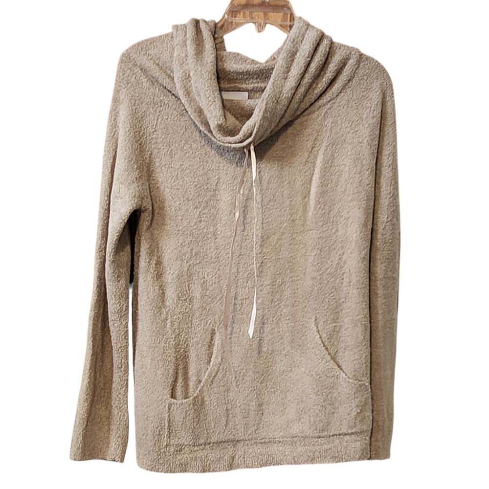 Soft Surroundings Fuzzy Soft Cowel Neck Pullover Sweater, Oversized, sz  small